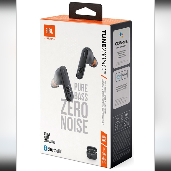 JBL Tune 230NC TWS Black True Wireless Noise Cancelling...